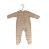 Bout'Chou Ivory & Red 'Mon Coeur' Footed One-Piece - Size 6 Mo