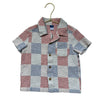 Old Navy Patchwork Striped Seersucker Button Down Shirt - Size 2T