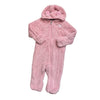 North Face Pink Sherpa Hooded One-Piece - Size 12-18 Mo