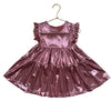 Pink Chicken Pink Metallic Dress - Size 2Y