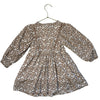 Sergent Major Ivory & Brown Floral Dress - Size 3A