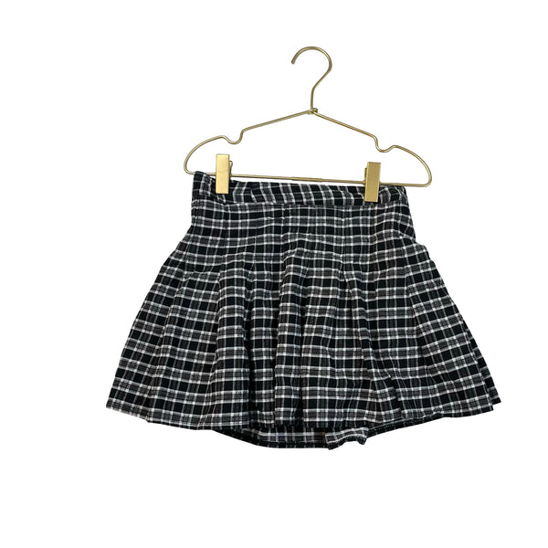 KatieJ NYC Black & White Plaid Pleated Skirt - Size M (10)