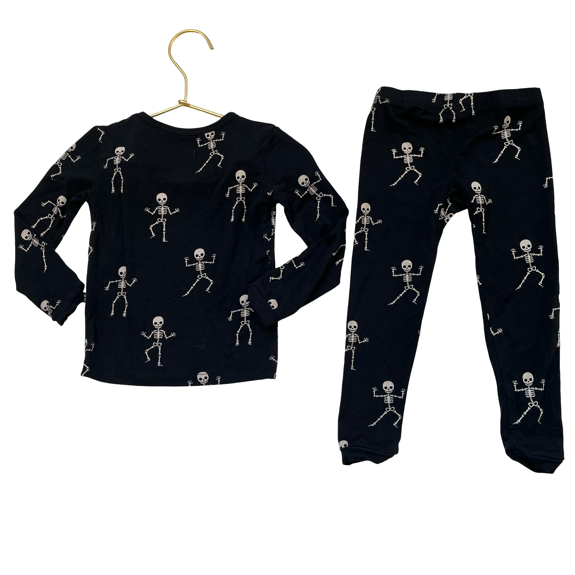 Kyte Black Skeleton Print PJ Set - Size 18-24 Mo