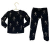 Kyte Black Skeleton Print PJ Set - Size 18-24 Mo