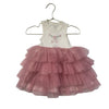 Angel Dear Ivory Embroidered Ballet Slipper & Pink Tulle Dress - Size 12-18 Mo