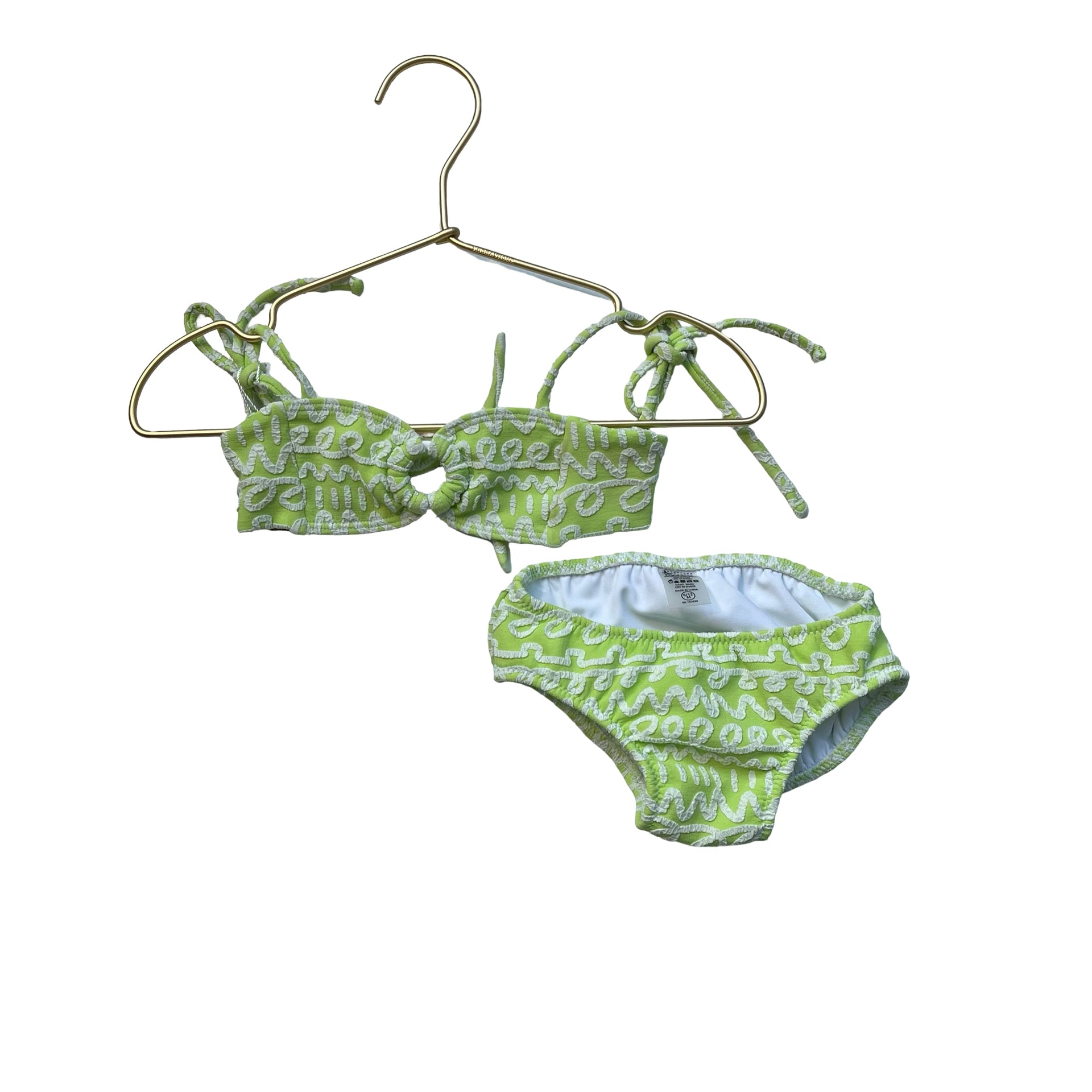 Montce Green Pattern Bikini Swim Suit - Size 6-12 Mo