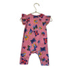 Tea Collection Pink Butterfly Print One-Piece - Size 0-3 Mo