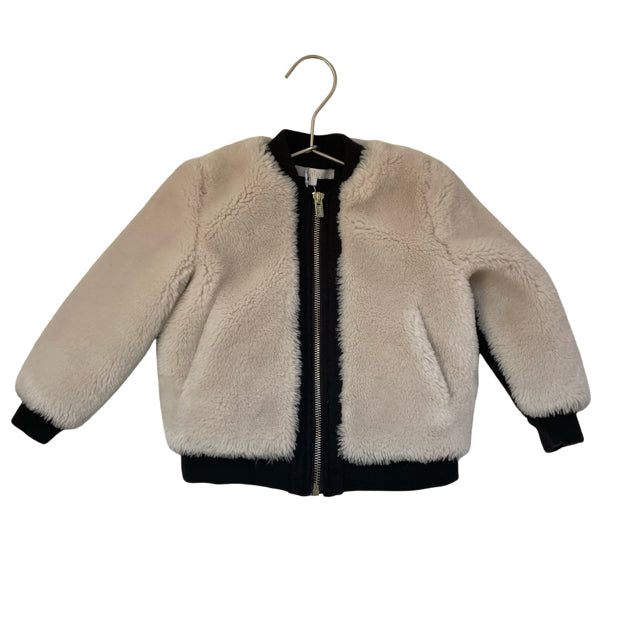 Chloe Ivory Faux Fur Jacket - Size 3