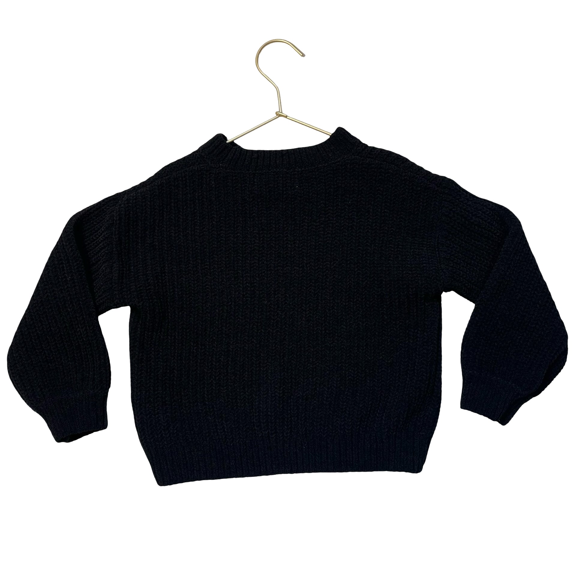 H&M Black Chenille Sweater - Size 5-6