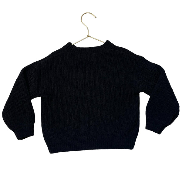 H&M Black Chenille Sweater - Size 5-6