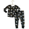 Caden Lane Black Pumpkin & Mummy Print PJ Set - Size 12-18 Mo