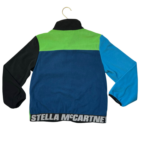 Stella McCartney Kids Black, Blue, Green Colorblock Fleece Jacket - Size 10