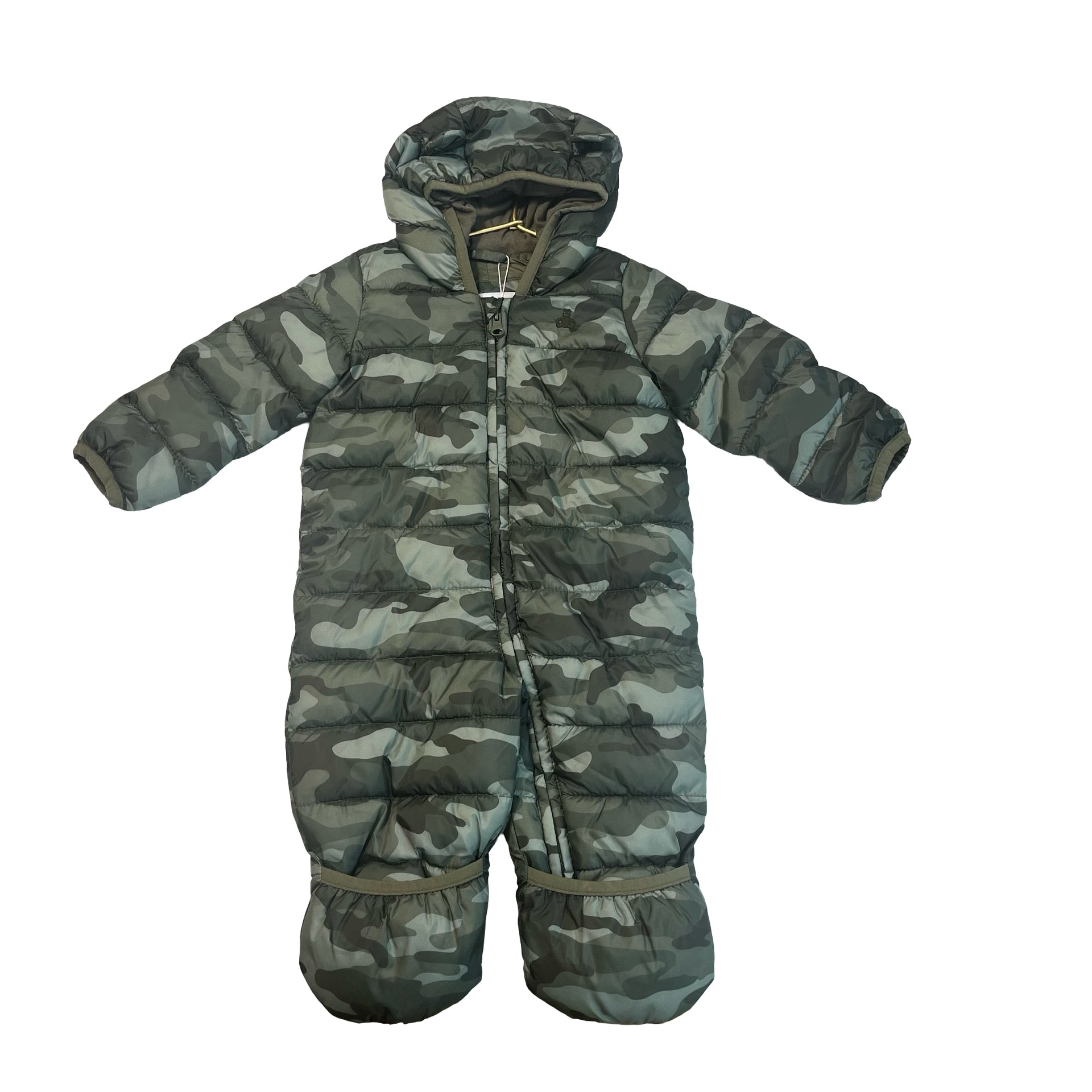 Baby Gap Primaloft Green Camo Puffer Bunting - Size 0-6 Mo