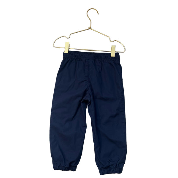 Carter's Jersey-Lined Navy Chino Jogger Pants - Size 2T