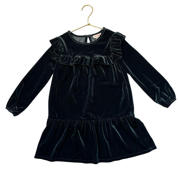 Cat & Jack Dark Green Velour Dress - Size 5T