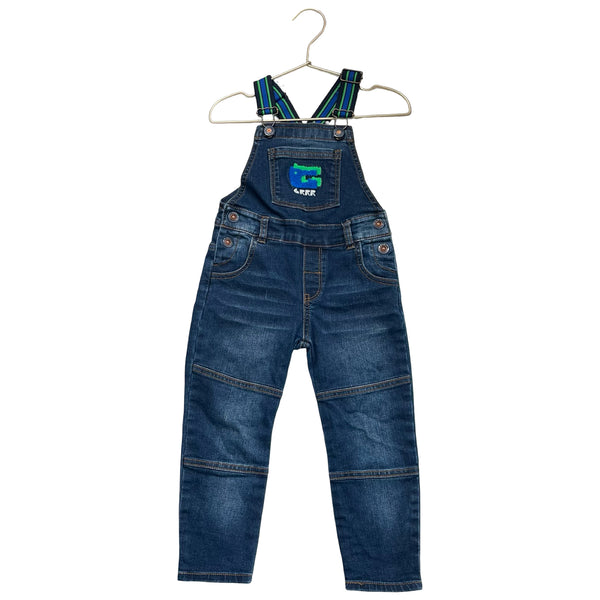 Catimini Denim Patch Overalls - Size 3