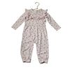 Tucker & Tate Pink & Ivory Floral Check One Piece - Size 18 Months