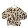 Bonton Ivory & Brown Tie-Dye Cable-Knit Sweater - Size 6