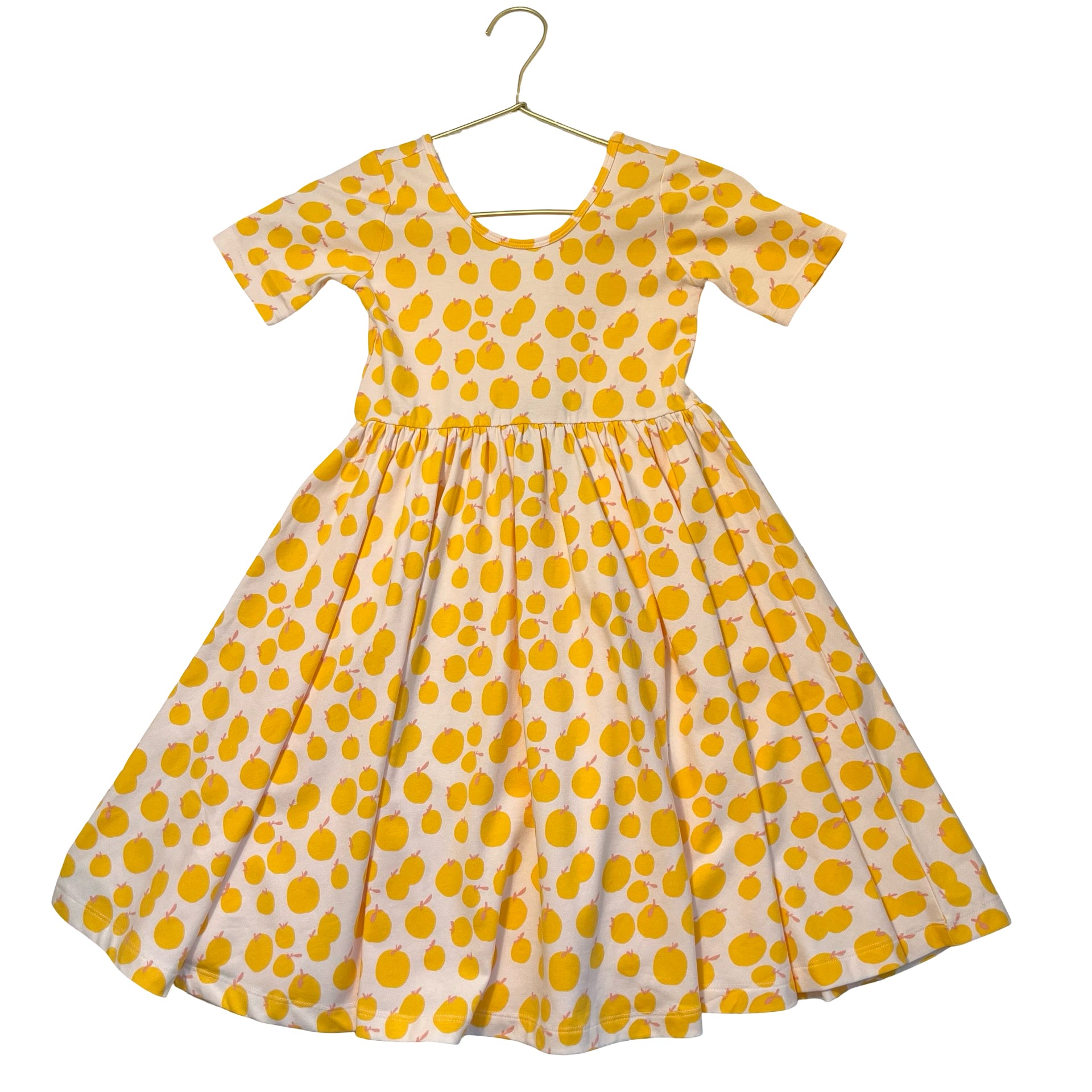 Alice + Ames Blush & Peach Fruit Print Dress - Size 7