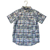 Janie and Jack Pastel Madras Plaid Patchwork Button Down Shirt - Size 8