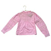 The New Society Pink Lace Insert Blouse - Size 4Y
