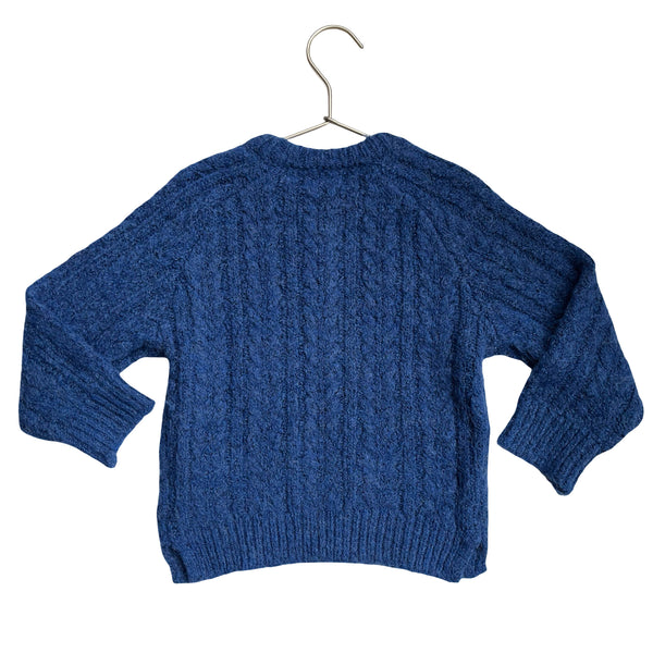 Zara Blue Cable-Knit Sweater - Size 3-4