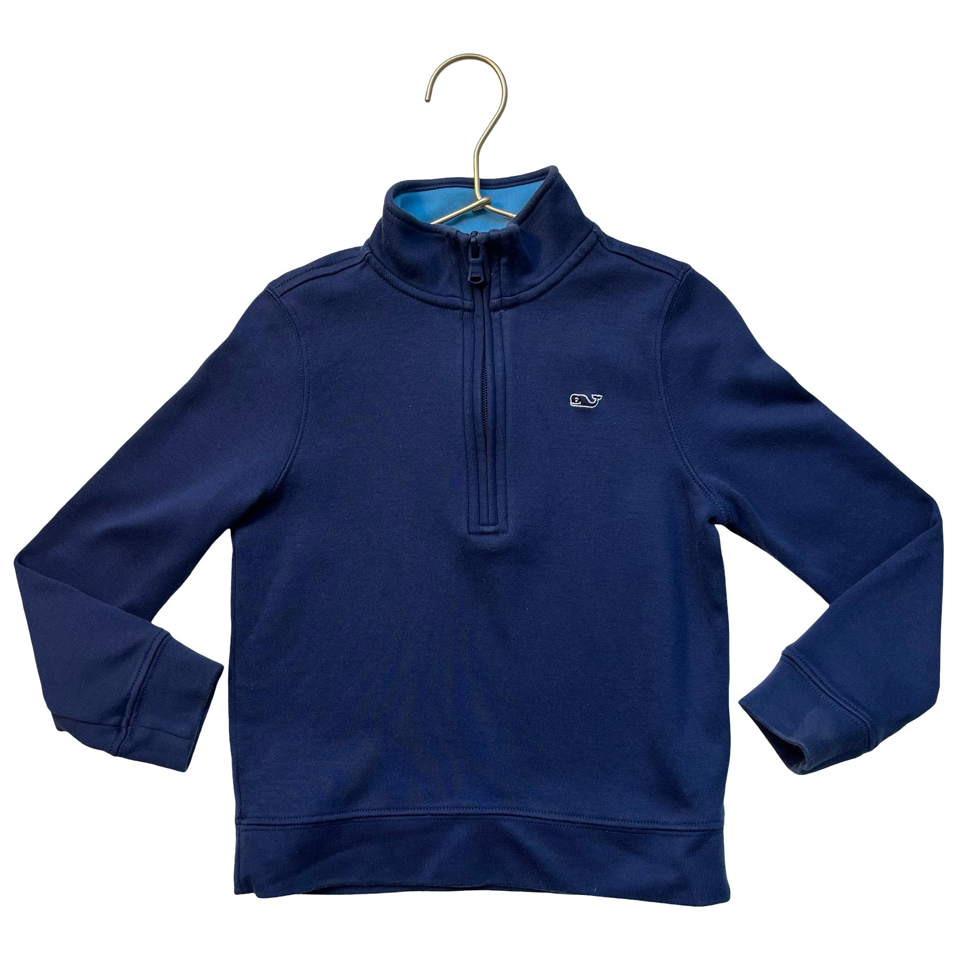 Vineyard Vines Navy Quarter-Zip Pullover - Size 5