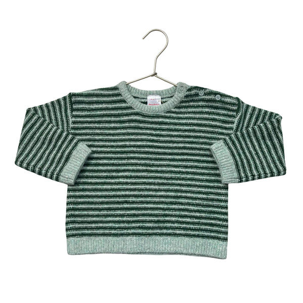 Hanna Andersson Green Striped Sweater - Size 3T