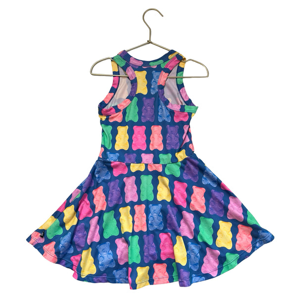 Pixie Lane Colorful Gummy Bear Print Dress - Size 6