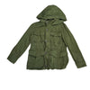 Crewcuts Olive Green Hooded Field Jacket - Size 6-7