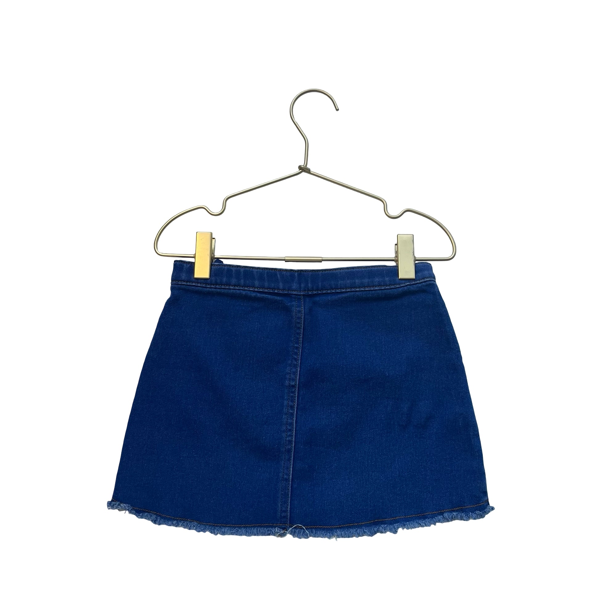 Crazy 8 Denim Raw-Hem 'Love' Jean Skirt - Size 4T