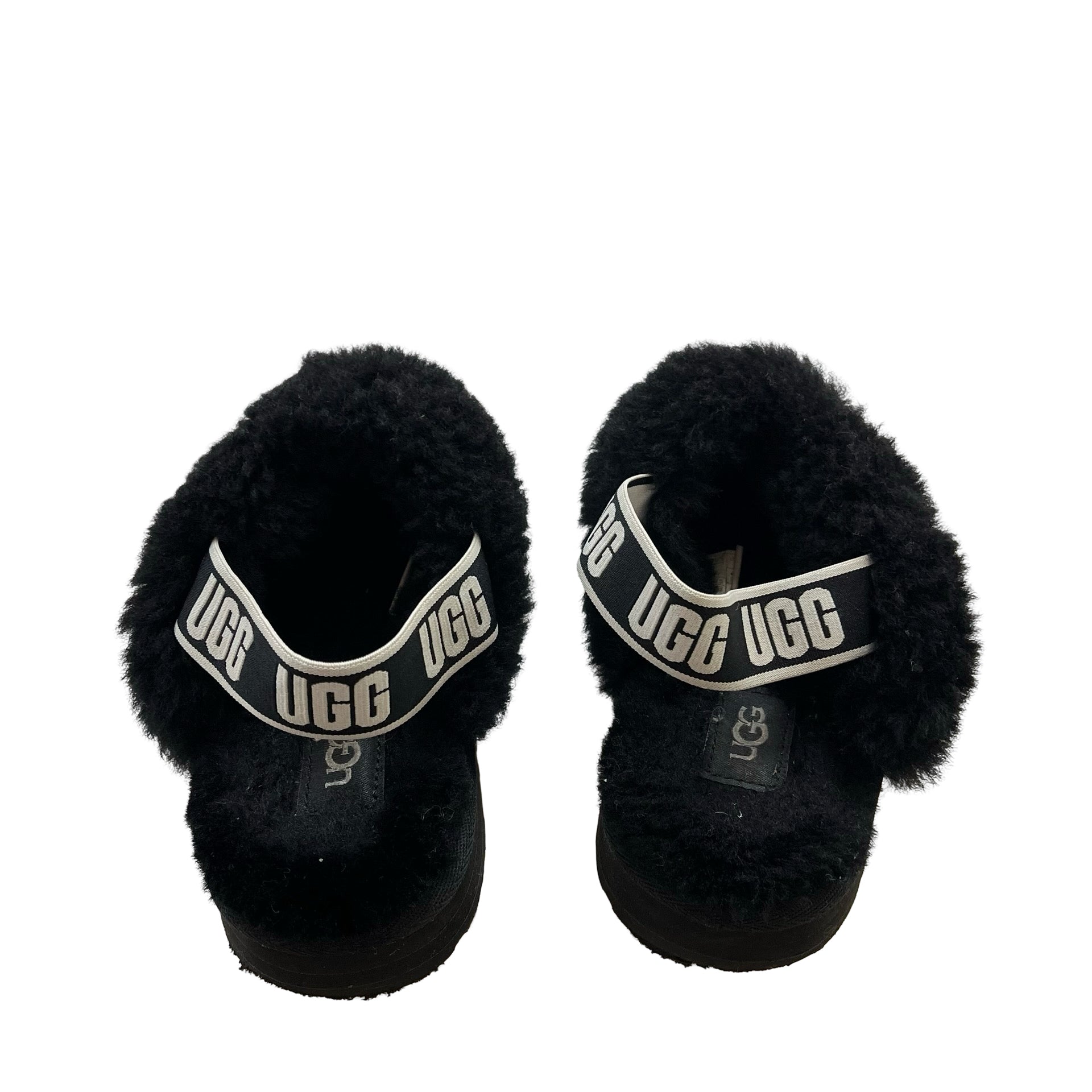 UGG Funkette Black Slippers - Size 13
