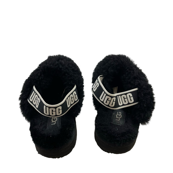 UGG Funkette Black Slippers - Size 13