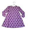 Hanna Andersson Lavender & Plum Heart Print Dress - Size 5