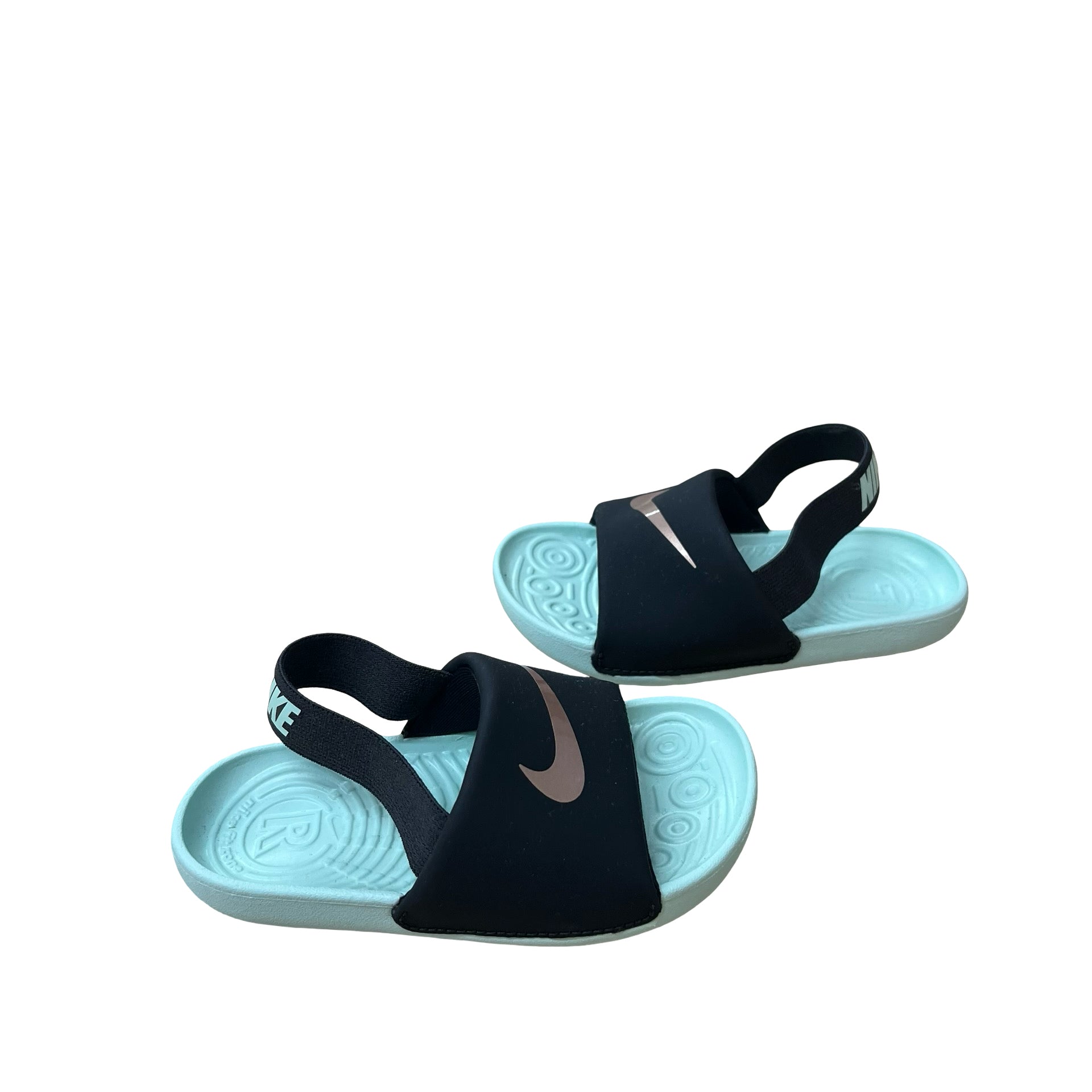 Nike Black & Teal Sandals - Size 8C