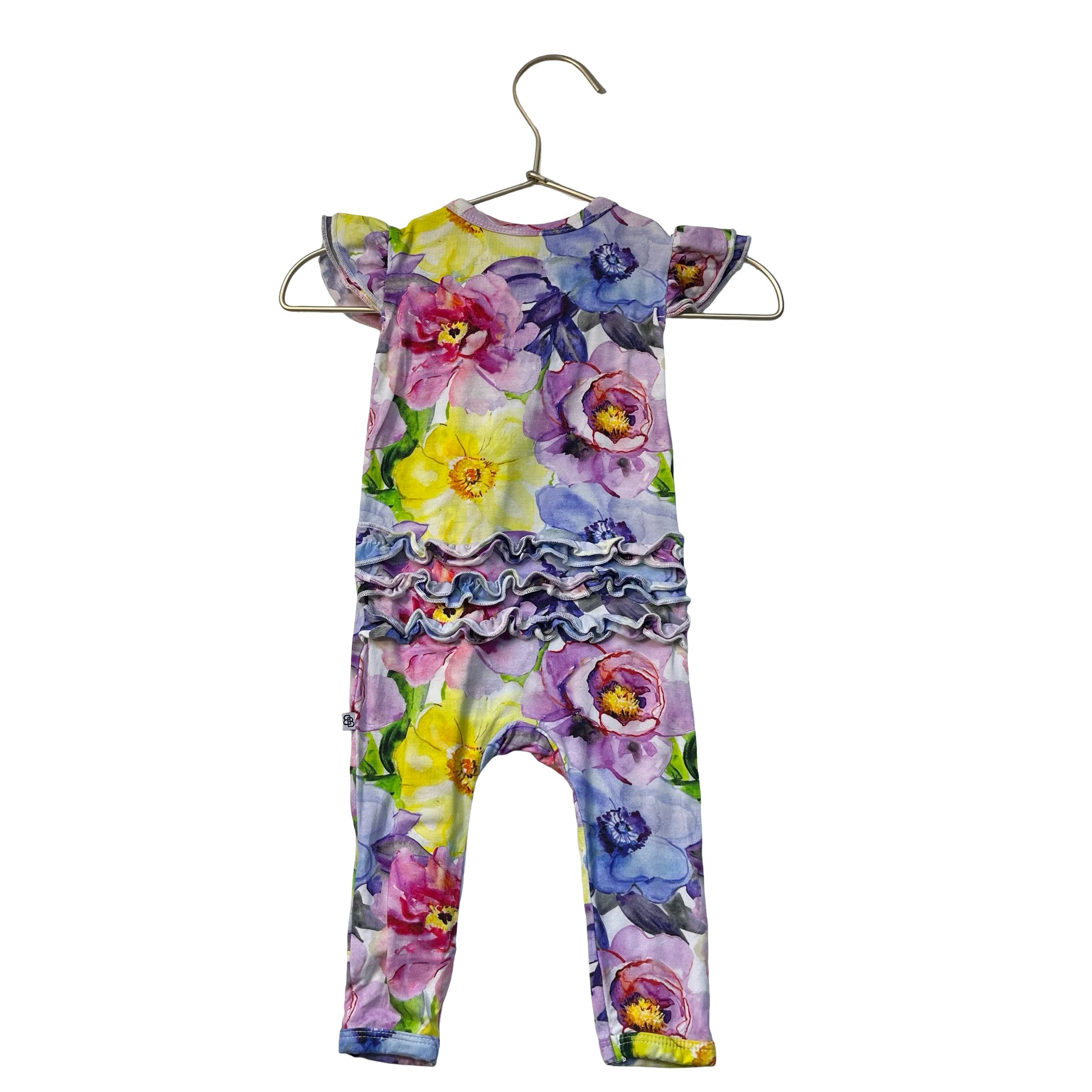 Little Bum Bums Floral One-Piece - Size 3-6 Mo