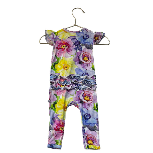 Little Bum Bums Floral One-Piece - Size 3-6 Mo