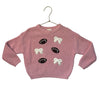 Sweet Wink Pink Football & Bow Patch Sweater - Size 12-18 Mo