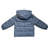 Mango Stone Blue Hooded Puffer Jacket - Size 5/6