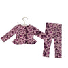 Kate Quinn Purple Flower Print Top & Leggings Set - Size 12-18 Mo