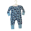 Magnetic Me Blue Dinosaur Print One-Piece PJs - Size 0-3 Mo