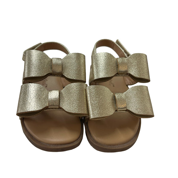 Cat & Jack Gold Bow Sandals - Size 7