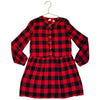Gap Kids Red & Black Check Flannel Dress - Size S 6-7