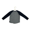 Roots Gray & Black Raglan Logo Shirt - Size 4T