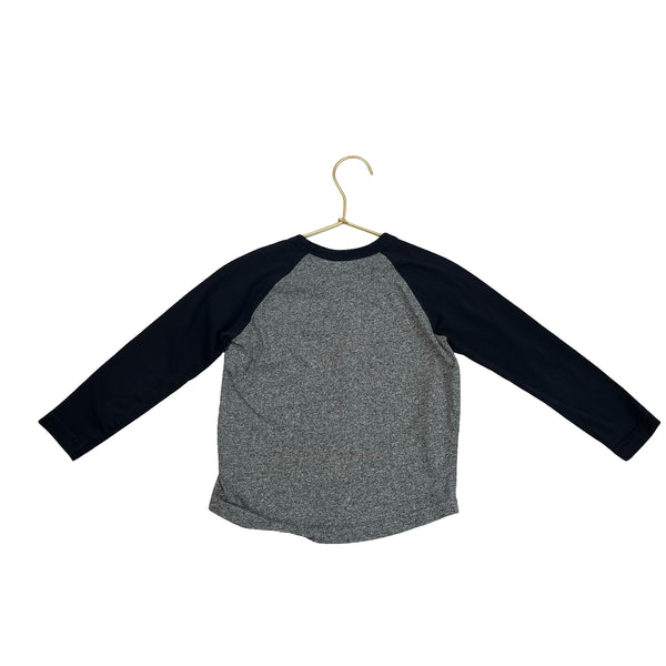 Roots Gray & Black Raglan Logo Shirt - Size 4T