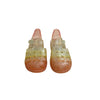 Baby Gap Pink, Yellow, Orange Ombre Sparkle Jelly Sandals - Size 8