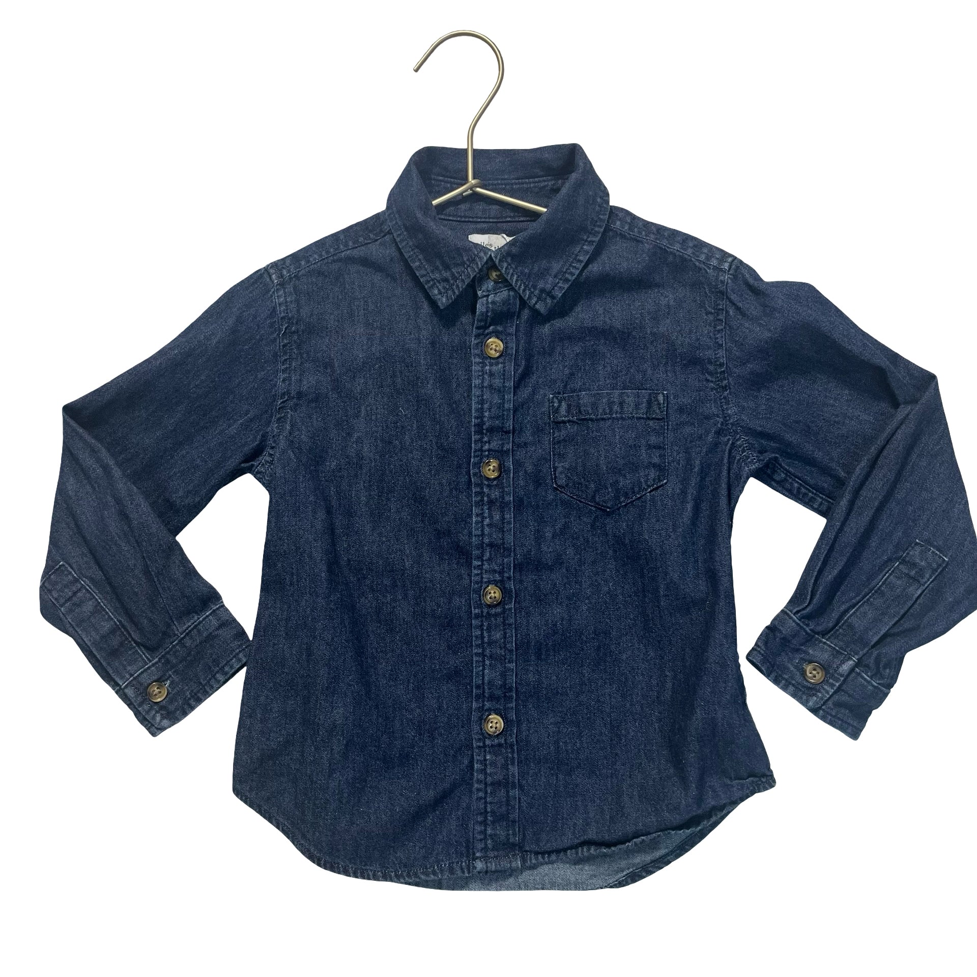 Miles Denim Button Down Shirt - Size 3Y