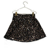 Zara Black Velour & Copper Sequin Skirt - Size 8