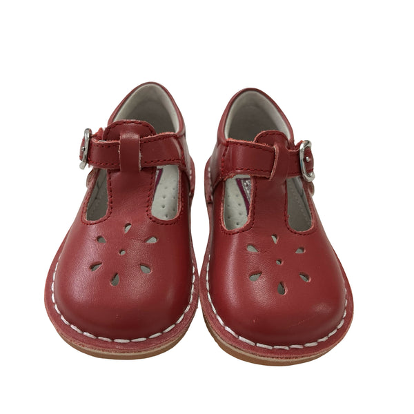 L'Amour Red Leather Shoes - Size 6