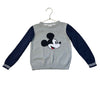 Janie and Jack x Disney Gray & Navy Cotton Mickey Mouse Sweater - Size 3
